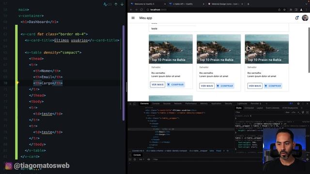 Curso de Vuetify 3 #12 - Criando tabelas no dashboard смотреть онлайн
