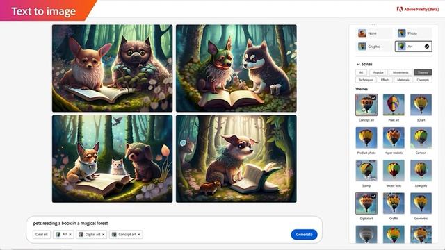 Adobe Firefly AI - TEXT TO IMAGE смотреть онлайн