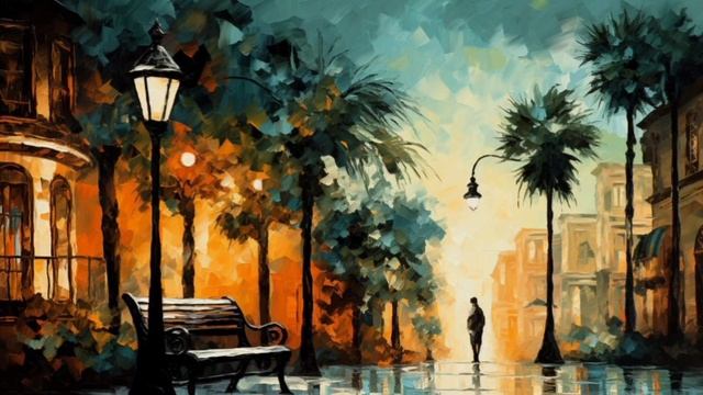 Smart TV Art Gallery | Tranquil Street At Dawn | Oil Painting | Screensaver Ambient Mode | HD4K смотреть онлайн
