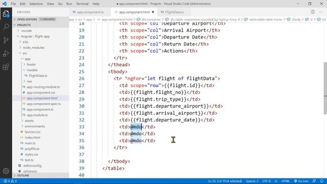 Angular: Setting Up Flight List Table Using Bootstrap (Part 2 of 3) смотреть онлайн