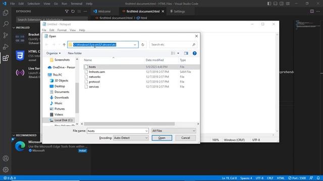 Error: connect ECONNREFUSED 127.0.0.1:80 Live Server VS code solution смотреть онлайн