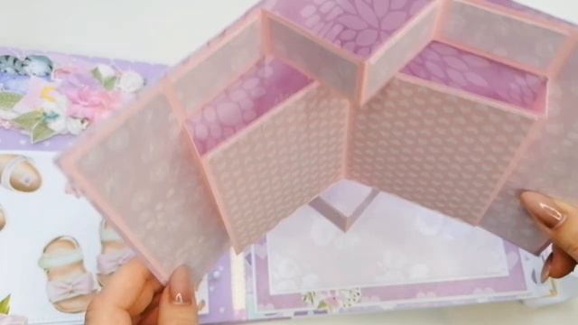 Скрапбукинг фотоальбом 20_20см ручной работы . По заказу _сиренево-белый_.mp4 смотреть онлайн