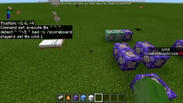 Minecraft Bedrock Edition Cold Temperature Command Block Tutorial смотреть онлайн