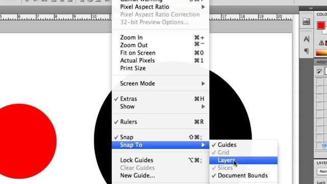 Photoshop: Snapping and Rulers | смотреть онлайн