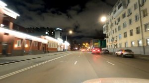 Из Мещанского района в  Даниловский.На машине по улицам ночной Москвы. Ноябрь 2023