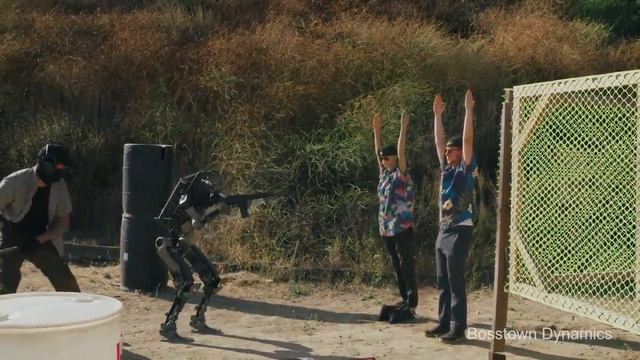 Робот Boston Dynamics на военных испытаниях смотреть онлайн