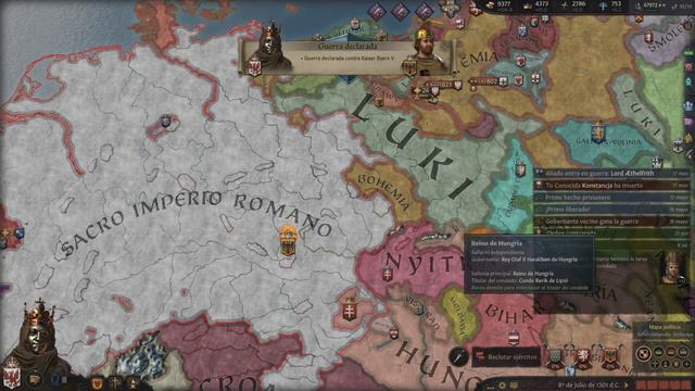 CRUSADER KINGS 3 Gameplay Español Ep 47 - La Gran Guerra entre Imperios смотреть онлайн