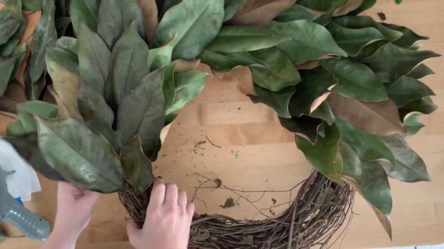 DIY Magnolia Leaf Wreath смотреть онлайн