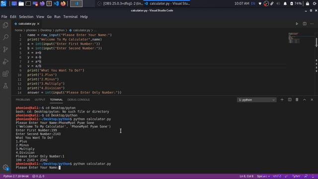 Simple Calculator(Python) смотреть онлайн