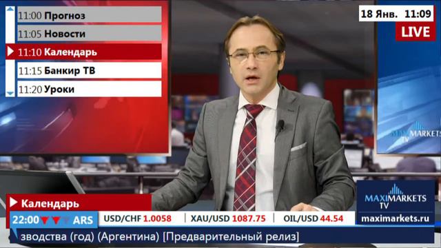 18.01.16 (11:00 MSK) - Календарь форекс MaхiMarkets. смотреть онлайн