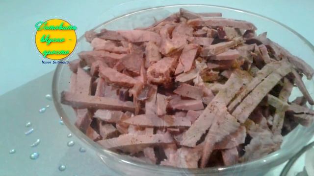 МЯСНОЙ САЛАТ С МАРИНОВАННЫМ ЛУКОМ , СЕМЕНАМИ ЛЬНА И КУНЖУТА /#irinashparko смотреть онлайн