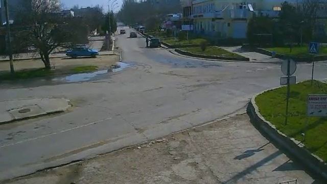 Перекрёсток в Щёлкино, 20.03.2014 - time-lapse с камеры 2 смотреть онлайн