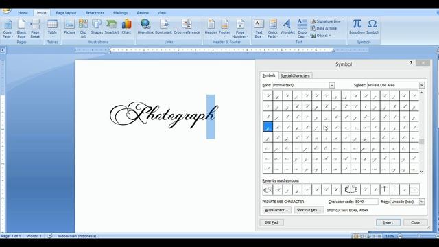 Tutorial Open Type Font In Word