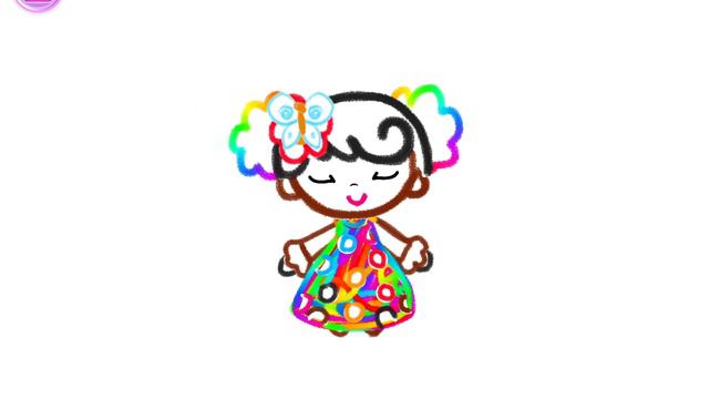 Drawing for girl kids by Bini bambini excellent app for kids easy to draw смотреть онлайн