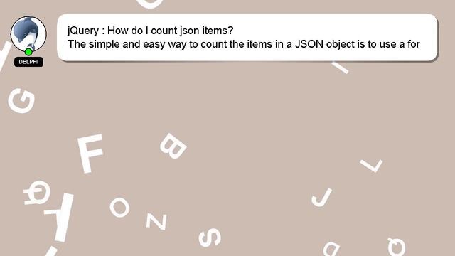 jQuery : How do I count json items? смотреть онлайн