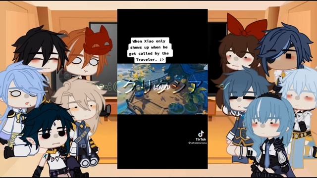 Genshin characters react to traveler (f.mc/Lumine) смотреть онлайн