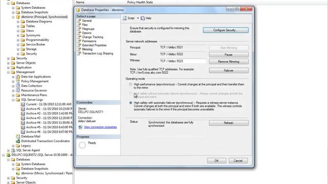 Database Mirroring in SQL Server 2008 R2 - Part 3 смотреть онлайн
