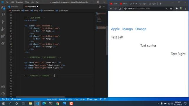 list and alignment in bootstrap 4 смотреть онлайн
