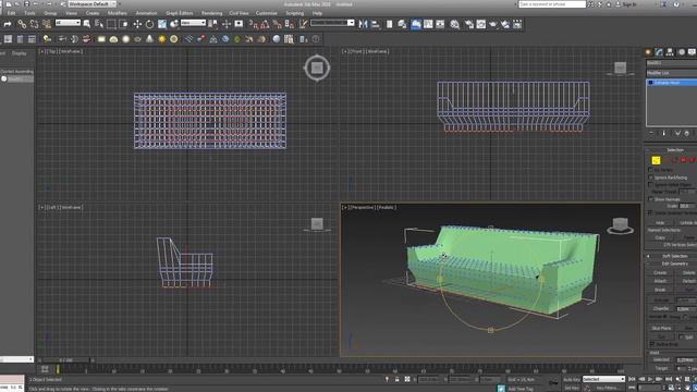 (1) Moddeling simple sofa in 3d max / Моделирование дивана в 3d max / Авторская Лаборатория Дизайна смотреть онлайн