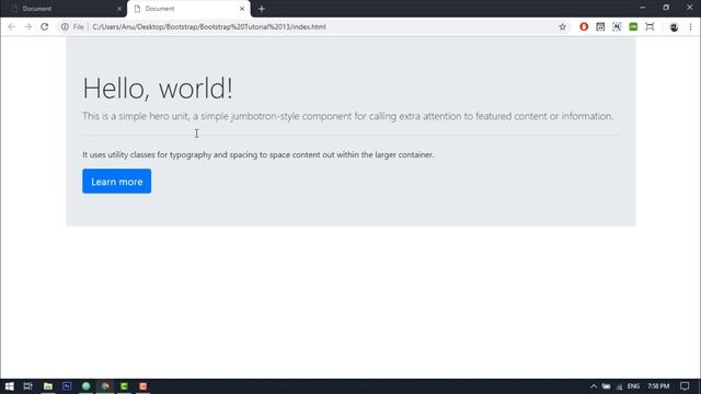 Bootstrap Sinhala Tutorial #13 - Jumbotron смотреть онлайн