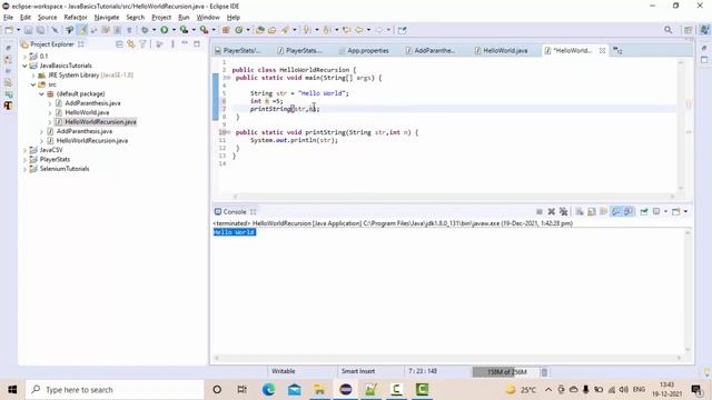Print Hello World 100 Times With Recursion In Java | Java Interview Questions |CodeThali смотреть онлайн