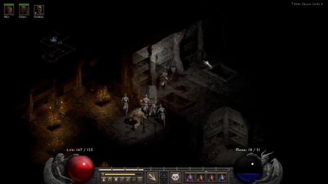 Diablo 2 Resurrected, Playthrough 4 ( necromancer, hardcore ) Part 1 смотреть онлайн