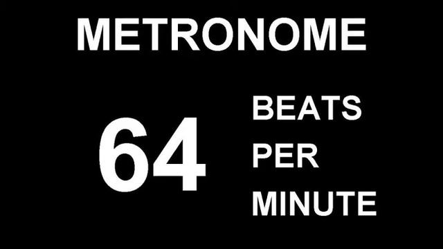 METRONOME 64 BPM (BEATS PER MINUTE) смотреть онлайн