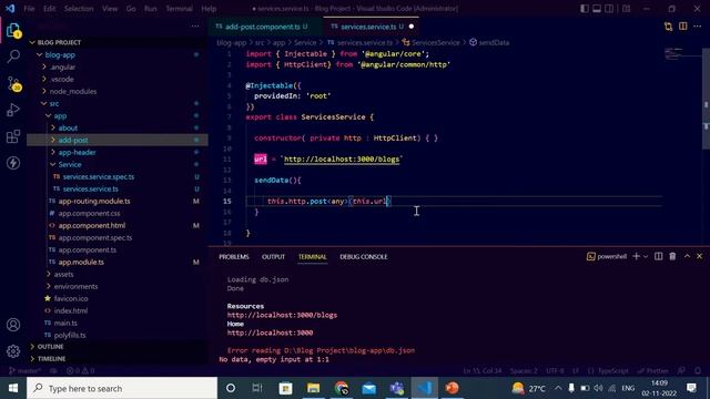 5. Installing JSON Server and Sending blog data to server | Blog Project tutorial смотреть онлайн