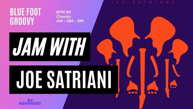 Jam with Joe Satriani "Blue Foot Groovy" BPM 90 - AM GM DM - Guitar Practice Backing track #jamwith смотреть онлайн