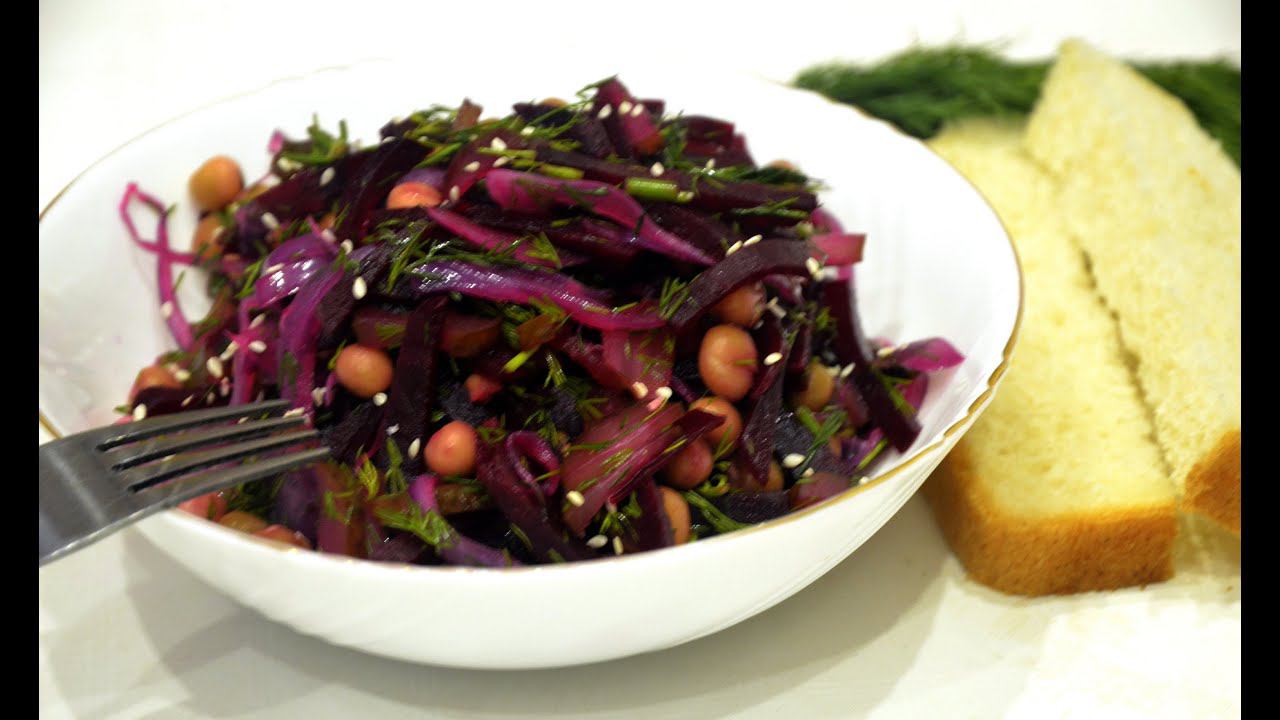 Салат из свеклы за 5 минут - быстрый и простой салат на каждый день. смотреть онлайн