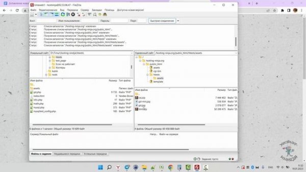 Хостинг timeweb.ru. Работа с FTP м файл-менеджером