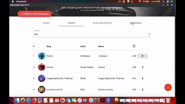DeezLoader Mac 2.3.1 aggiornato Gennaio 2018 смотреть онлайн