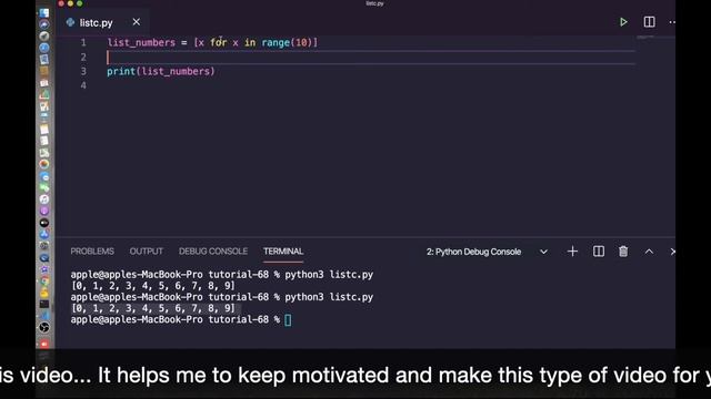 [15] List Comprehension in Python with Example | Python for Beginners смотреть онлайн