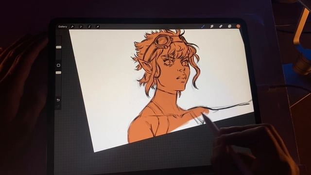Drawing Asmr✨ (quick sketch and color) Draw with me! Procreate iPad Pro смотреть онлайн
