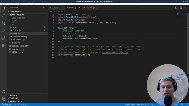 React 08: Пользовательские события смотреть онлайн