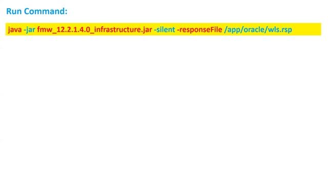 Oracle Weblogic Server and Other Fusion Middleware Products Silent Installtion смотреть онлайн