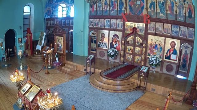 Прямая трансляция 2.05.23 в 10:00 ч. Молебен с акафистом святой блаженной Матроне Московской смотреть онлайн