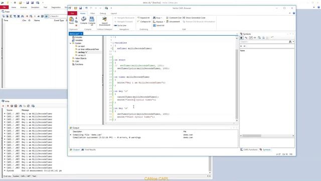 CANoe CAPL - How to use msTimer and timer смотреть онлайн