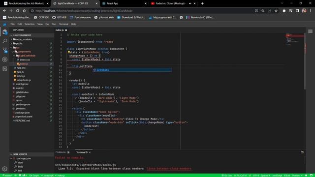 Light Dark Mode Coding Pratice 5 || ReactJS Frontend || #nxtwave || #ccbp смотреть онлайн