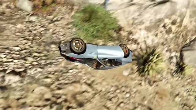GTA 5 Crash test - Ferrari F12 Berlinetta смотреть онлайн