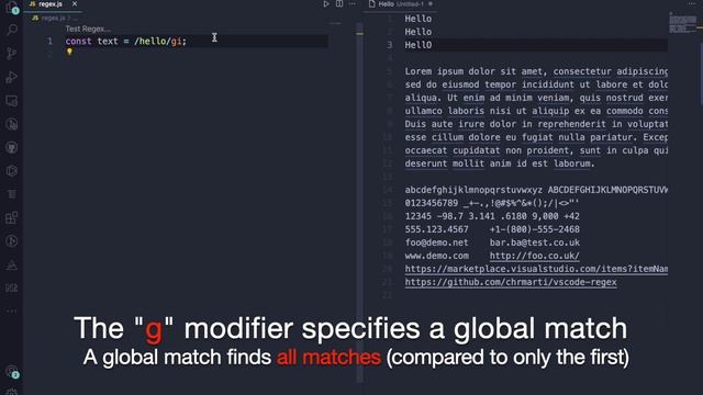 regex (javascript) смотреть онлайн