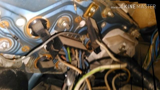 Приборная панель сзади.Opel Kadett E смотреть онлайн