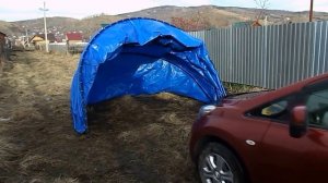 ⁠Навес "ракушка" для автомобиля