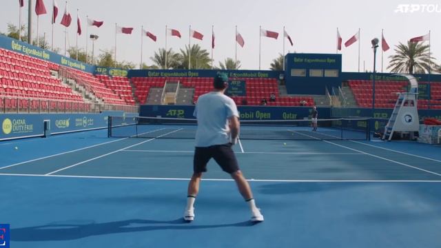 Roger Federer Court Level Playing | Day 3 & 4 Doha | Qatar Open 2021 смотреть онлайн