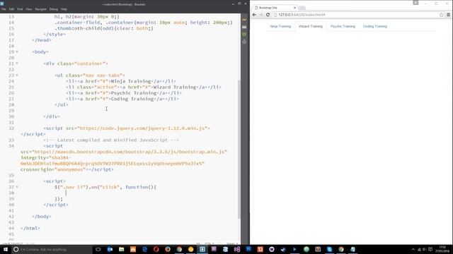 Bootstrap Tutorial 16 Tabs and Pills navigation 1080 X 1920 смотреть онлайн