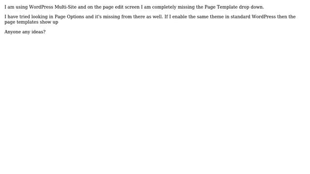Wordpress: Page Template Dropdown - Missing In WordPress MultiSite смотреть онлайн