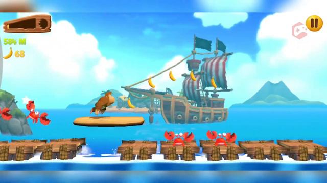 Banana Kong 2: Running Game - iOS Android Gameplay смотреть онлайн