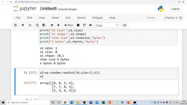 NUMPY ARRAY ATTRIBUTES смотреть онлайн