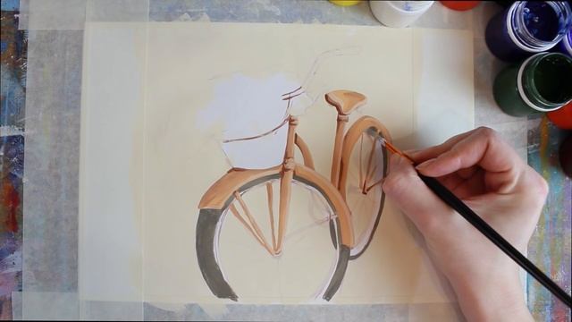 Как нарисовать велосипед с цветами гуашью! #Dari_Art #рисоватьМОЖЕТкаждый смотреть онлайн