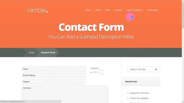 Nimble WordPress Theme смотреть онлайн